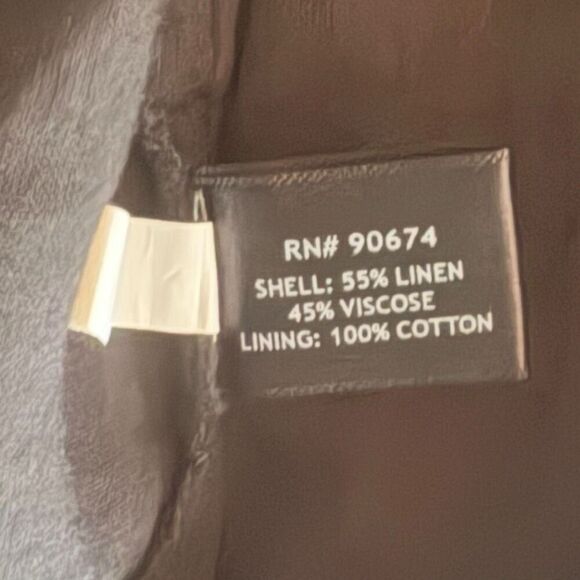 Boston Proper Effortless Pull-On Linen Blend Shorts Black Size Medium Pockets - Picture 7 of 8